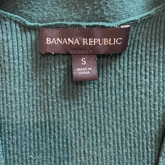 Dark green Banana Republic wrap sweater dress size small - Picture 6 of 9